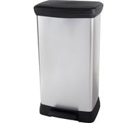 CURVER DECO BIN DUO 23L+23L Poubelle 39 x 29 x 72 cm argenté 08680-582