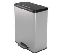 Curver Poubelle Déco Bin Duo 26 L + 26 L Argenté 48,6 x 31,6 x 61,5 cm