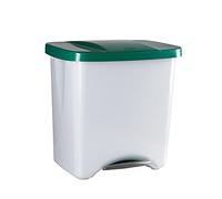 Poubelle à Pédale Écologique, 50 L, Vert