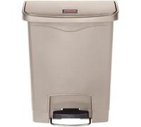 Collecteur déchets à pédale Slim Jim 30 litres - Beige