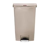 Poubelle à Pédale Frontale Slim Jim Beige 50L - Rubbermaid