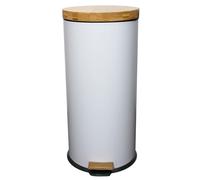 Poubelle à pédale inox FOREST blanc 30L 1 G