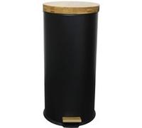 Kitchen Move Poubelle à pédale inox FOREST 30 L Noir (977468)