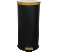 Poubelle à pédale inox noir 30l - Kitchen Move - 977468 BLACK - forest