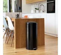 Poubelle À Pédale Inox Urban - 30L - Noir