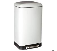 Poubelle à pédale métal 30L ""Ariane"" blanc - 5five