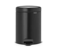 Poubelle à pédale NEWICON 5 l, noir mat, Brabantia
