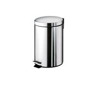 POUBELLE À PEDALE RONDE EN ACIER INOX 3L