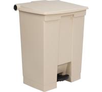 Poubelle à pédale Rubbermaid beige 68 L