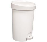 Poubelle à pédale Stepy, 15 litres, PP, blanc