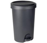 Poubelle à pédale en Plastique moderne 45 litres Stepy - Gris