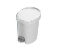 POUBELLE A PEDALE STEPY 6L BLANC EDA - 10627 BL