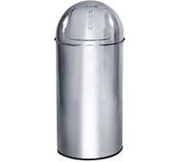 HJH Office Poubelle PUSH 35L Chrome