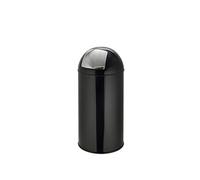Poubelle à poussoir / Poubelle automatique PUSH 35L satin noir