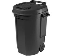 Poubelle à roulettes noire -110 L