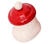 Poubelle à Ventouse Murale avec Couvercle, Mini Rangement ABS | Forme Botte, Usage Double Déchets ou Rangement, pour Coton, Porte de Frigo, Bureau, Noël