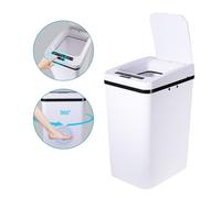 Poubelle automatique 35 L avec couvercle rabattable et capteur intégré, pour la maison, la cuisine, le secteur médical et le bureau