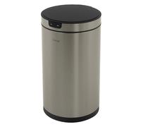 Poubelle automatique avec capteur 30 L en inox avec anneau de maintien pour sac