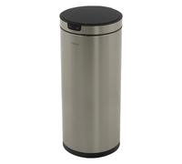 Poubelle automatique avec capteur 40 L en inox avec anneau de maintien pour sac