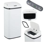 Poubelle automatique de cuisine - 40 litres - Capteur de mouvement - Couvercle électrique - Support pour sac