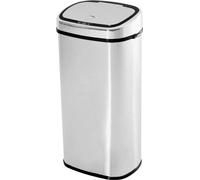 Poubelle automatique en acier inoxydable 50 l, couleur argent