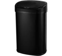 Kitchen Move Poubelle de cuisine automatique MAJESTIC 58 L inox noir mat sans contact avec cerclage