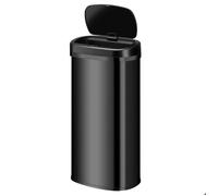 Poubelle automatique noire - Juskys - 70 L - Détecteur de mouvement - Couvercle automatique - Rectangulaire - Étanche