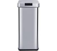 Poubelle Automatique PARKSIDE, 50L, Inox Brossé, Rectangulaire, 32x27xH64cm