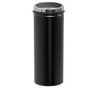 Poubelle automatique, poubelle à capteur de 50 litres, capteur infrarouge, poubelle de cuisine en acier inoxydable | Noir | 30,5 x 30,5 x 81,5 cm