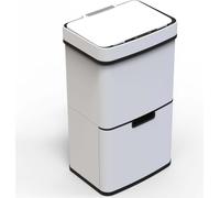 Kitchen Move Poubelle automatique de tri sélectif BAT-SD802 75l Blanc