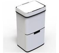 Poubelle automatique tri sélectif NARVIK blanc 75L 1 G
