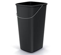 Poubelle avec armature - Poubelle bio - 49 x 29 x 26 cm - 25 l - Noir