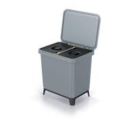 Poubelle avec couvercle 30L Systema poubelle recyclage plastique gris