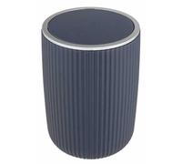 Poubelle avec couvercle basculant Agropoli L bleu foncé 5,5 litres, poubelle pour salle de bain, poubelle en plastique de haute