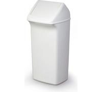 Poubelle avec couvercle DURABIN FLIP 40 - blanc