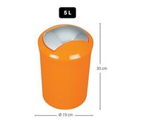 Poubelle ? Bascule Ps Sydney 5l Orange