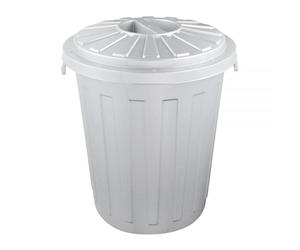 Poubelle Bassine Collecteur en plastique 23 litres - Argent