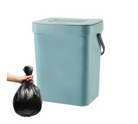 Poubelle Bio de Cuisine - Poubelle de Salle de Bain | Poubelle à Compost avec Couvercle et Seau intérieur, Fermeture en Douceur et Reste Ouvert Seau montable Couvercle Tendance Fabriqué Salle de Bain