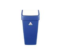 Poubelle bleue à couvercle battant SIR 50 L