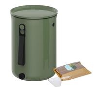 Poubelle Bokashi avec activateur de fermentation EM, capacité 9,6 litres
