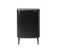 Brabantia Poubelle Bo touch high 60 L Noir mat