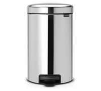 Poubelle Brabantia - NewIcon, 12 L, bac en métal, Brilliant Steel