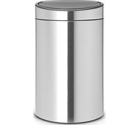 Poubelle Brabantia - Touch Bin New, 40 L, Acier mat anti-empreintes