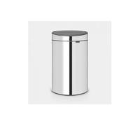 Poubelle Brabantia TOUCH BIN NEW, 40L, SEAU INTERIEUR PLASTIQUE - BRILLIANT STEEL 112881