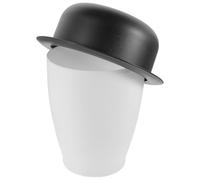 Poubelle Chapeau Gentleman Noire et Blanche, Mini Format PP pour Bureau | Petit Conteneur à Déchets Décoratif, Style Moderne Simple, Usage Maison et Camping-car, Solide