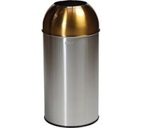 Poubelle Collecteur Push Inox 40L