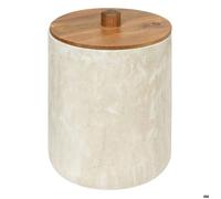 Paris Prix Poubelle de salle de bain Côme 5 L effet travertin beige