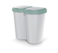 Poubelle Compacta B Duo Keden 40 L gris cendré vert