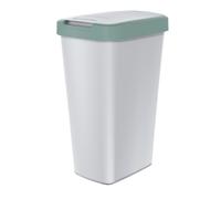 Poubelle Compacta Q 45 L - KEDEN NSAB45-5575C_427C Gris avec cadre vert clair