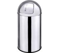Poubelle CONTACTO PUSH, hauteur : 650 mm, ø : 290 mm